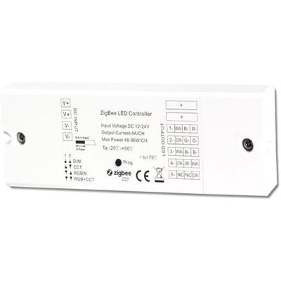 ISOLED Contrôleur PWM ZigBee 3.0 pour les rubans et spots LED flex, 5 canaux, 12-24V DC 5x4A - Accessoires divers - Publicité ISOLED Contrôleur PWM ZigBee 3.0 pour les rubans et spots LED flex, 5 canaux, 12-24V DC 5x4A - Accessoires divers - Publicité
