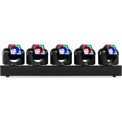 Barre à Moving Head beamZ Galaxy5 5x40W - Moving Head Spots und Beams - Publicité Barre à Moving Head beamZ Galaxy5 5x40W - Moving Head Spots und Beams - Publicité