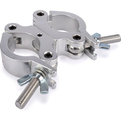 Double coupleur Riggatec - Raccord pivotant étroit argenté, jusqu', à 200 kg (48–51 mm) - Accessoires pour structures Naxpro-Truss - Publicité Double coupleur Riggatec - Raccord pivotant étroit argenté, jusqu', à 200 kg (48–51 mm) - Accessoires pour structures Naxpro-Truss - Publicité