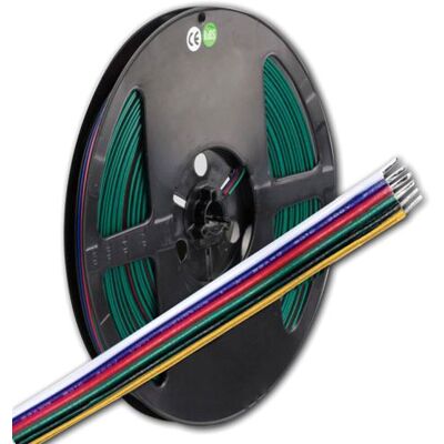ISOLED Câble LED - 10m RGB+W+WW - 6 broches - Intérieur - Publicité ISOLED Câble LED - 10m RGB+W+WW - 6 broches - Intérieur - Publicité