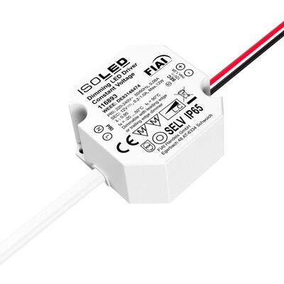 Transformateur LED PWM 12V/DC ISOLED - IP65 - Publicité Transformateur LED PWM 12V/DC ISOLED - IP65 - Publicité