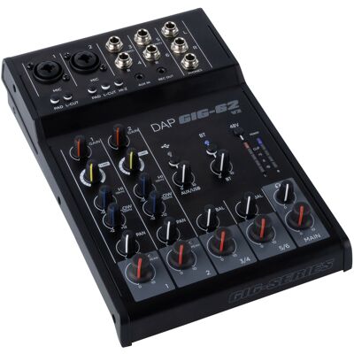 Table de mixage analogique 6 canaux DAP-Audio GIG-62 V2 - Tables de mixage en direct - Publicité Table de mixage analogique 6 canaux DAP-Audio GIG-62 V2 - Tables de mixage en direct - Publicité