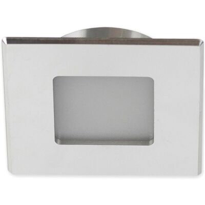 ISOLED MiniAMP ALU brossé carré 3W 120° 24V DC - Éclairage encastré LED - Publicité ISOLED MiniAMP ALU brossé carré 3W 120° 24V DC - Éclairage encastré LED - Publicité