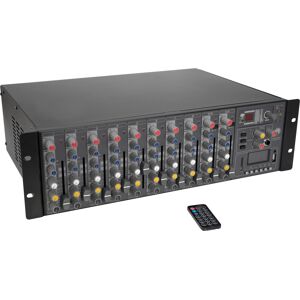 OMNITRONIC RM-1422FXA USB Rack Power Mixer - Installation tables de