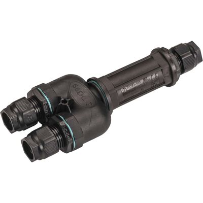 SLV Boîtier de connexion, 5 pôles, IP68, noir, DALI - Accessoires divers - Publicité SLV Boîtier de connexion, 5 pôles, IP68, noir, DALI - Accessoires divers - Publicité