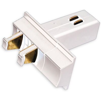 ISOLED Track48 Multi X connecteur au module de base, pour rail apparent, blanc, max. 6A, 4 pôles - 3 phases électrique rail 48V - Publicité ISOLED Track48 Multi X connecteur au module de base, pour rail apparent, blanc, max. 6A, 4 pôles - 3 phases électrique rail 48V - Publicité