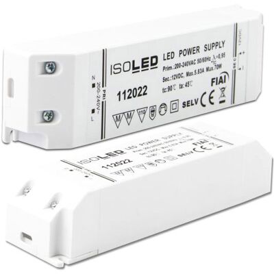 ISOLED Transformateur LED 12V/DC, 0-70W, SELV - Ballasts - Publicité ISOLED Transformateur LED 12V/DC, 0-70W, SELV - Ballasts - Publicité
