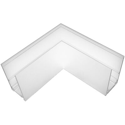 ISOLED Track48 rail d'angle 90° horizontal pour rail apparent, blanc, non conduisant le courant - 3 phases électrique rail 48V - Publicité ISOLED Track48 rail d'angle 90° horizontal pour rail apparent, blanc, non conduisant le courant - 3 phases électrique rail 48V - Publicité