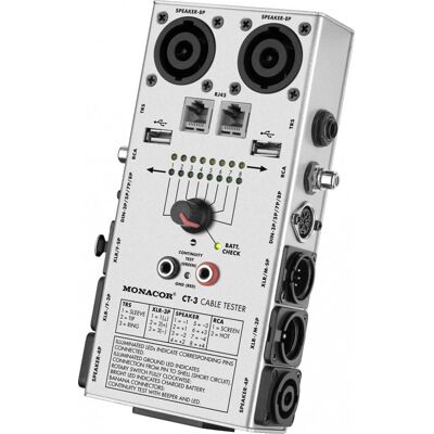 Testeur de câbles Monacor CT-3 - Audio & Vidéo - Publicité Testeur de câbles Monacor CT-3 - Audio & Vidéo - Publicité