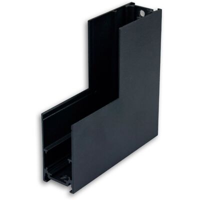 ISOLED Track48 rail d'angle 90° vertical pour rail apparent, noir, non transportant du courant - 3 phases électrique rail 48V - Publicité ISOLED Track48 rail d'angle 90° vertical pour rail apparent, noir, non transportant du courant - 3 phases électrique rail 48V - Publicité