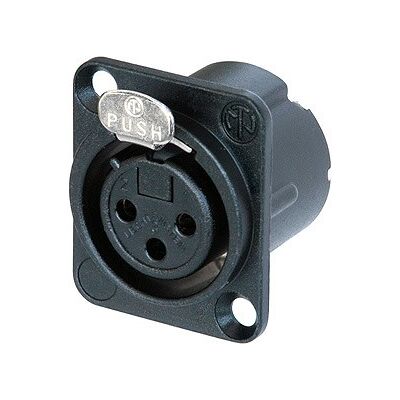 Neutrik NC3 FD-LX-B - Embase XLR femelle 3 points, à souder, contacts dorés, finition chromée - Prise encastrables - Publicité Neutrik NC3 FD-LX-B - Embase XLR femelle 3 points, à souder, contacts dorés, finition chromée - Prise encastrables - Publicité
