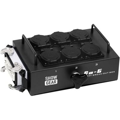 SHOWGEAR BO-6-S1 6 connecteurs Schuko et 1 connecteur 16 broches - Distributeurs de courant - Publicité SHOWGEAR BO-6-S1 6 connecteurs Schuko et 1 connecteur 16 broches - Distributeurs de courant - Publicité