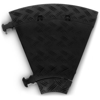 Defender MINI C MK2 LEFT BLACK - Protecteur de câble 3 canaux noir courbe 45° à gauche - Passages de câbles - Publicité Defender MINI C MK2 LEFT BLACK - Protecteur de câble 3 canaux noir courbe 45° à gauche - Passages de câbles - Publicité