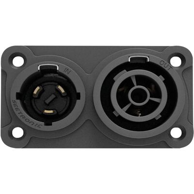 SEETRONIC Power Pro Combinaison véritable entrée/sortie Verrouillage du châssis Connecteur secteur - Prise encastrables - Publicité SEETRONIC Power Pro Combinaison véritable entrée/sortie Verrouillage du châssis Connecteur secteur - Prise encastrables - Publicité