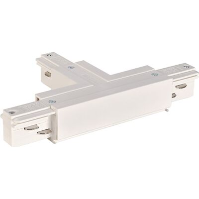 Eutrac 3 Phases T-Connecteur, intérieur gauche, blanc - Accessoires pour barres conductrices triphasées - Publicité Eutrac 3 Phases T-Connecteur, intérieur gauche, blanc - Accessoires pour barres conductrices triphasées - Publicité