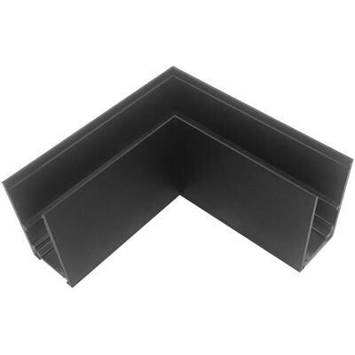 ISOLED Track48 rail d'angle 90° horizontal pour rail apparent, noir, non transportant du courant - 3 phases électrique rail 48V - Publicité ISOLED Track48 rail d'angle 90° horizontal pour rail apparent, noir, non transportant du courant - 3 phases électrique rail 48V - Publicité