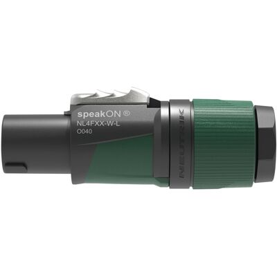 Neutrik NL4FXX-W-L Connecteur de Câble SpeakON 4 Pôles - Noir/Vert - Haut-parleur - Publicité Neutrik NL4FXX-W-L Connecteur de Câble SpeakON 4 Pôles - Noir/Vert - Haut-parleur - Publicité