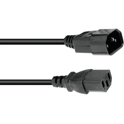 OMNITRONIC IEC Extension 3x0.75 1.5m bk - Câbles d'alimentation IEC - Publicité OMNITRONIC IEC Extension 3x0.75 1.5m bk - Câbles d'alimentation IEC - Publicité