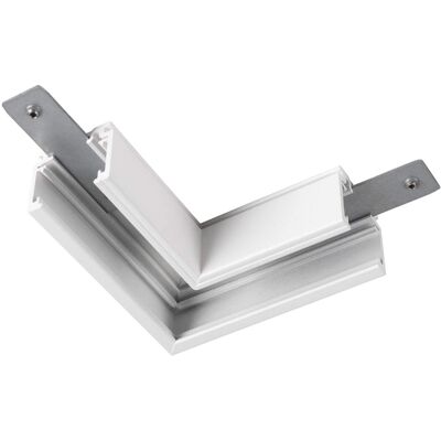 SLV Connecteur 90° mécanique, 48V TRACK, pour rail en saillie standard, droite, blanc - 3 phases électrique rail 48V - Publicité SLV Connecteur 90° mécanique, 48V TRACK, pour rail en saillie standard, droite, blanc - 3 phases électrique rail 48V - Publicité