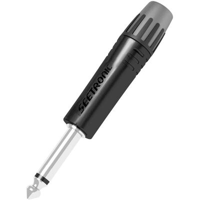 SEETRONIC Jack Plug 6,3 mm Mono Boîtier noir - embout noir - Connecteurs Jack - Publicité SEETRONIC Jack Plug 6,3 mm Mono Boîtier noir - embout noir - Connecteurs Jack - Publicité
