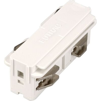 Eutrac 3 Phases Connecteur Longitudinal, électrique, blanc - Accessoires pour barres conductrices triphasées - Publicité Eutrac 3 Phases Connecteur Longitudinal, électrique, blanc - Accessoires pour barres conductrices triphasées - Publicité