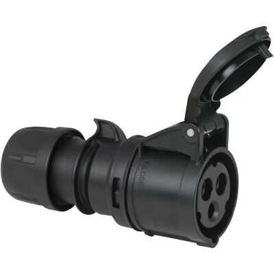 PCE CEE 16 A/240 V - 3P Fiche femelle noire - Turbo Terminal - sans vis - Connecteurs CEE - Publicité PCE CEE 16 A/240 V - 3P Fiche femelle noire - Turbo Terminal - sans vis - Connecteurs CEE - Publicité