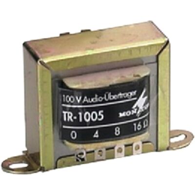 MONACOR TR-1005 Transformateurs audio ligne 100 V - Installation accessoires - Publicité MONACOR TR-1005 Transformateurs audio ligne 100 V - Installation accessoires - Publicité