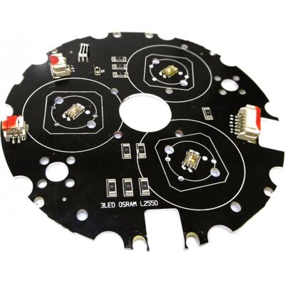 Ersatzteil Pcb (LED) LED TMH-14 (3LED OSRAM L2550) - Pièces de rechange - Publicité Ersatzteil Pcb (LED) LED TMH-14 (3LED OSRAM L2550) - Pièces de rechange - Publicité