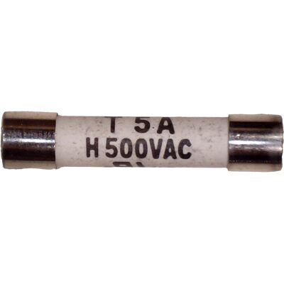Ersatzteil Fusible fin à action retardée / 5 A 6,3 x 32 mm 500 V CA céramique - Pièces de rechange - Publicité Ersatzteil Fusible fin à action retardée / 5 A 6,3 x 32 mm 500 V CA céramique - Pièces de rechange - Publicité