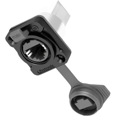 Seetronic RJ45 Boîtier IP65 avec verrouillage - Publicité Seetronic RJ45 Boîtier IP65 avec verrouillage - Publicité