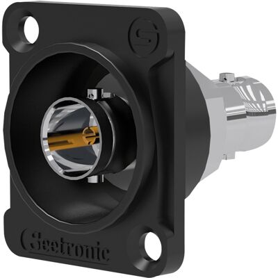 Adaptateur de traversée SEETRONIC BNC Chassis 12G - Prise encastrables - Publicité Adaptateur de traversée SEETRONIC BNC Chassis 12G - Prise encastrables - Publicité