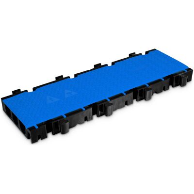 Defender 3 2D BLU MID SECTION - système modulaire 3 canaux bleu partie centrale transition - Passages de câbles - Publicité Defender 3 2D BLU MID SECTION - système modulaire 3 canaux bleu partie centrale transition - Passages de câbles - Publicité