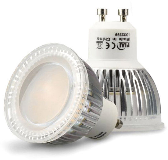 ISOLED Ampoule LED GU10 6 W verre diffuse, 120°, blanc neutre - Lampes LED socle GU10