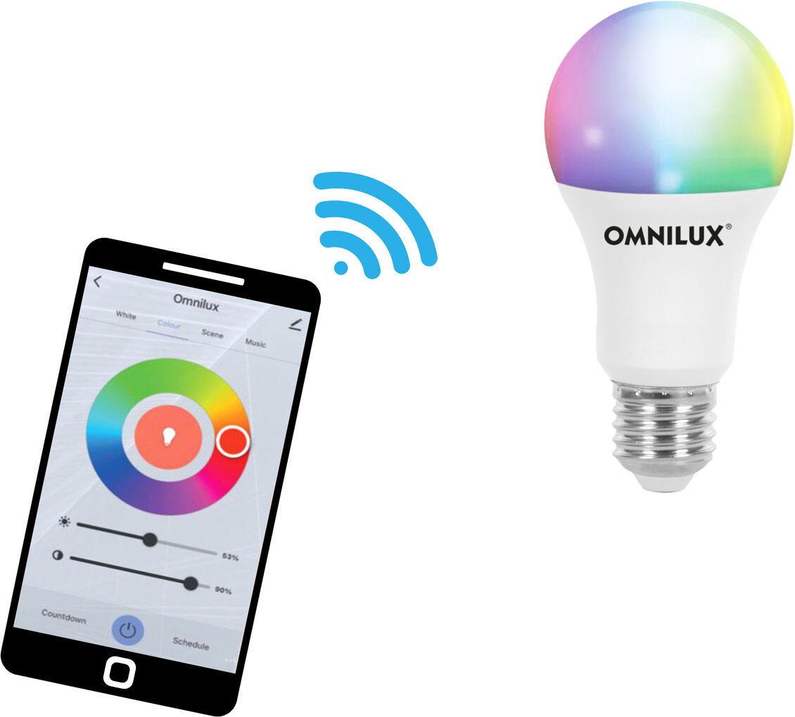 OMNILUX LED E27 RGB/WW/CW WiFi - Lampes LED socle E27