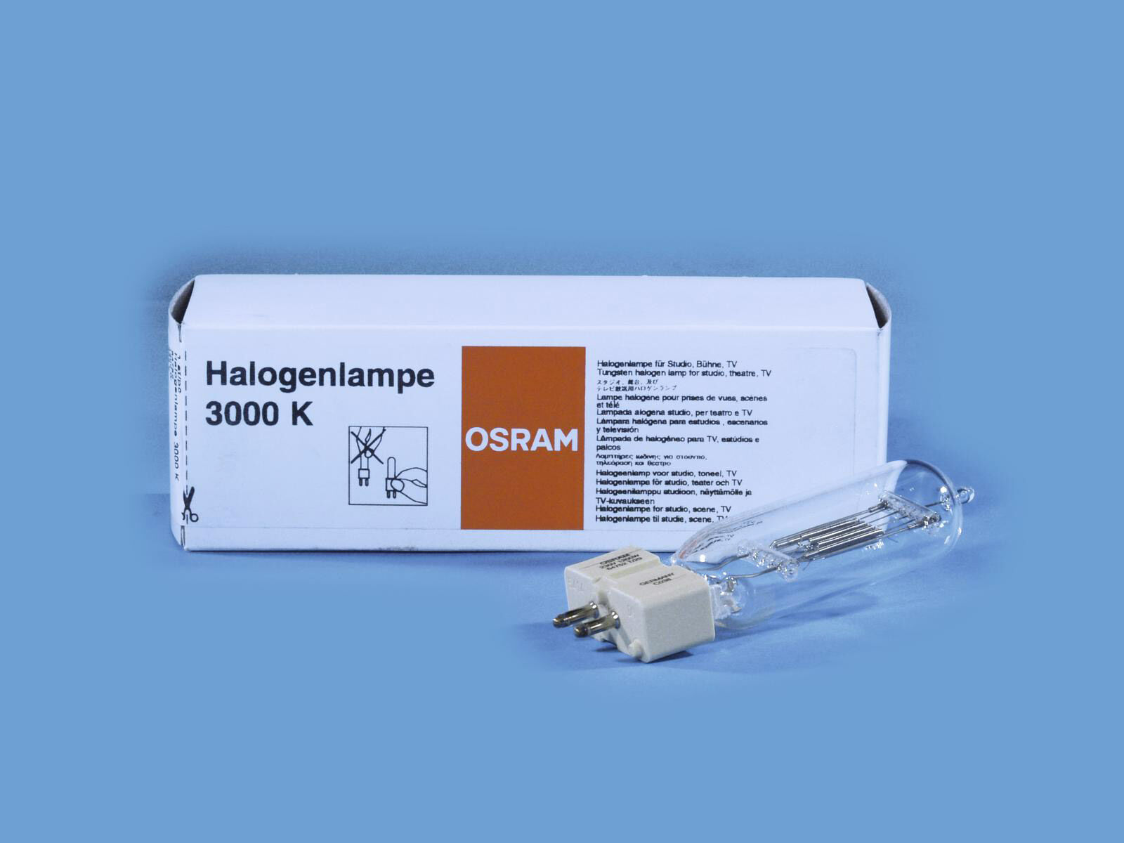 OSRAM 64752 240V/1200W GX-9.5 480h 3000K - Lampes halogènes, socle GX9.5