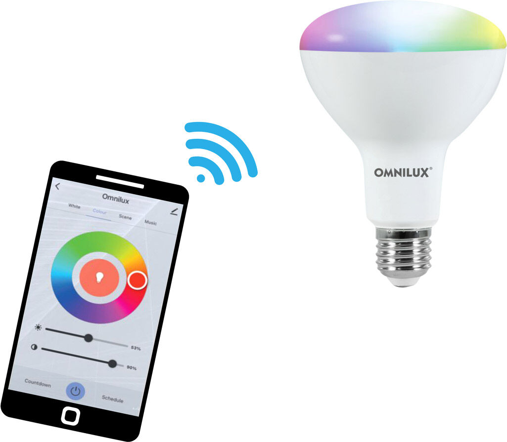 OMNILUX LED PAR-30 RGB/WW/CW WiFi - Lampes LED socle E27