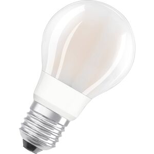 Ampoule à filament forme standard avec technologie Wi-Fi. Caractéristiques produit: Contrôlable via l'application LEDVANCE SMART+ WiFi (avec minimum Android™? 4.4 ou iOS 9.0), Contrôlable via Google Assistant et Amazon Alexa possible, Protocole réseau: WiFi, Gradable, Durée de vie: jusqu'à 15 000 h, Température de couleur: blanc chaud (2 700 K), Avantages produits: Contrôle sans fil via l'application, Facile à installer et à utiliser, Ne contient pas de mercure, Domaines d'application: Éclairage général, Intérieurs résidentiels, Professionnels (hôtels, bars, boutiques, etc.), Utilisation en extérieur, uniquement dans des luminaires appropriés, Données techniques: Longueur: 133 mm, Largeur: 67 mm, Diamètre: 67 mm, Poids net: 52 g, Socle: E27, Tension nominale: 240 V, Courant nominal: 85 mA, Puissance de mesure: 11 W, Consommation d'énergie: 11 kWh/1000, Température de couleur: 2700 K, Couleur de la lumière: Blanc chaud, Angle de rayonnement: 300 °, Faisceau lumineux: 1521 lm, Restitution des couleurs: 80 CRI, Durée de vie: 15000 h, Cycles de fonctionnement: 100000, Classe d'efficacité énergétique: D, Avec variateur de lumière: Oui, Couleur: Blanc crème, EAN: 4058075609730 image