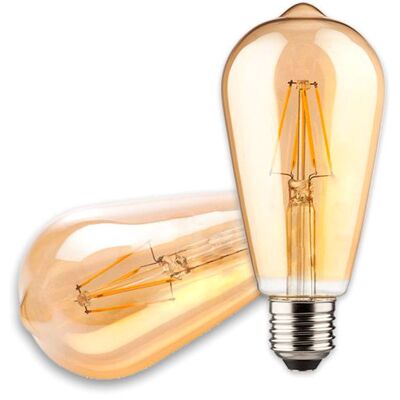 ISOLED Ampoule LED Vintage Line E27 ST64 8W, blanc ultra chaud, gradable - Lampes LED socle E27 - Publicité ISOLED Ampoule LED Vintage Line E27 ST64 8W, blanc ultra chaud, gradable - Lampes LED socle E27 - Publicité