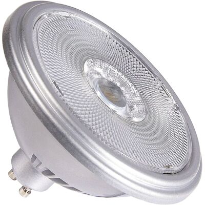 SLV QPAR111 GU10, ampoule LED, argent, 12,5 W, 2700 K, IRC90, 30° - Lampes LED socle GU10 - Publicité SLV QPAR111 GU10, ampoule LED, argent, 12,5 W, 2700 K, IRC90, 30° - Lampes LED socle GU10 - Publicité