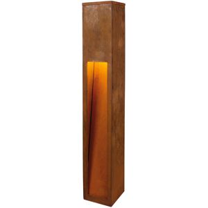 SLV RUSTY SLOT 80 - Lampe d'extérieur - Acier rouillé, 12x12x80cm - Publicité SLV RUSTY SLOT 80 - Lampe d'extérieur - Acier rouillé, 12x12x80cm - Publicité