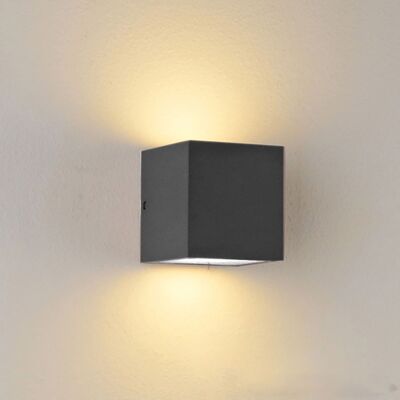 Lampe Murale ISOLED - Haut & Bas, IP44, Anthracite, Ampoules Séparées - Publicité Lampe Murale ISOLED - Haut & Bas, IP44, Anthracite, Ampoules Séparées - Publicité