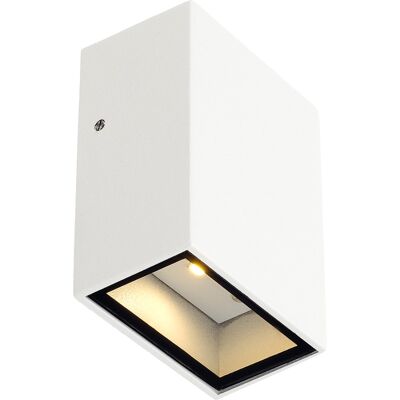 SLV QUAD, applique extérieure, blanc, LED, 4,6W, 3000K, IP44 - Lampes sur pied, murales et de plafond (extérieur) - Publicité SLV QUAD, applique extérieure, blanc, LED, 4,6W, 3000K, IP44 - Lampes sur pied, murales et de plafond (extérieur) - Publicité