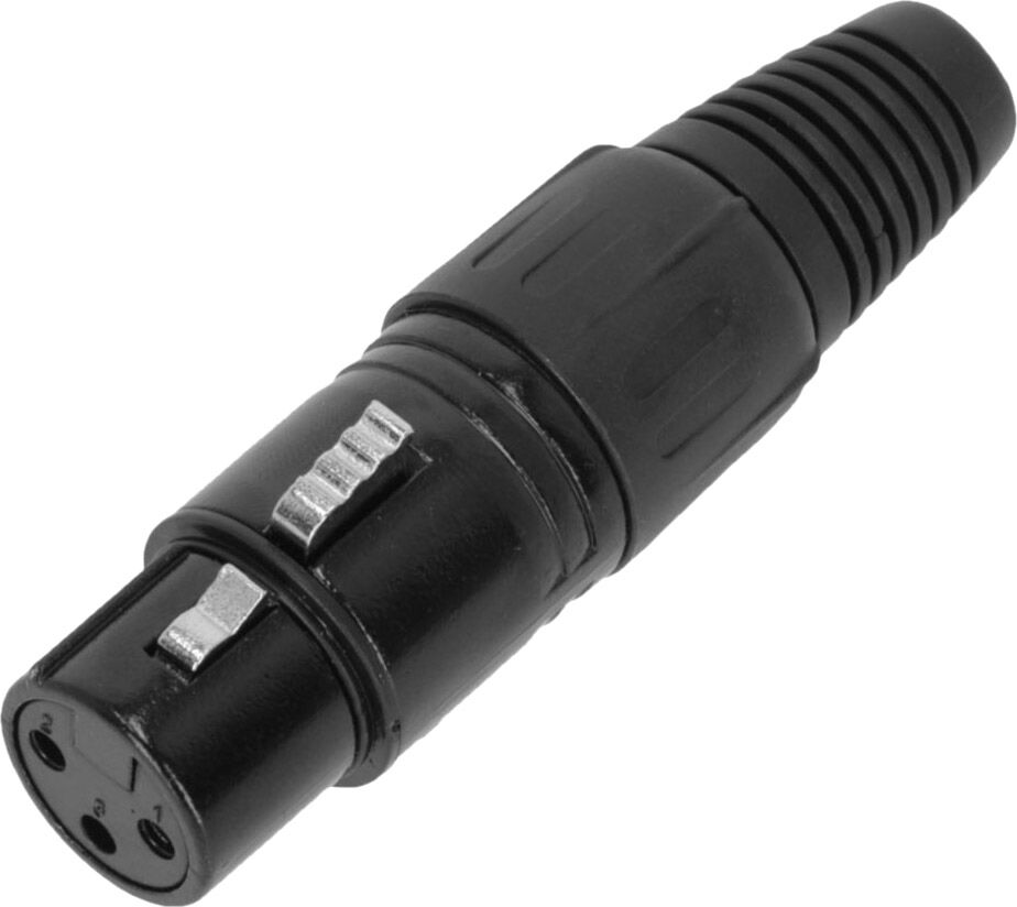 Adam Hall Connectors 3 STAR CX F3 BLK - XLR mâle 3 pôles femelle - Connecteur XLR 3 pol.