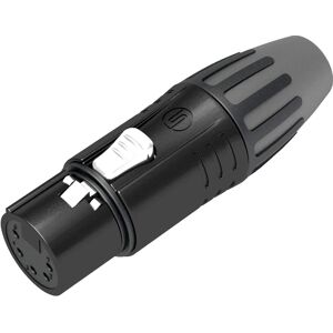 Seetronic XLR 5P Connector - female Broches en or plaqué - boîtier noir - Connecteurs XLR 5 pole