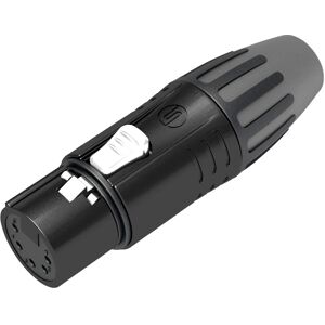 Seetronic XLR 5P Connector - female Broches argentées - boîtier noir - Connecteurs XLR 5 pole