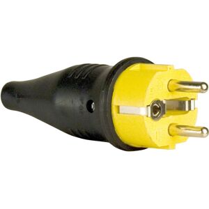 Sonstige PCE Rubber Schuko Connector Male Jaune - Connecteurs Schuko