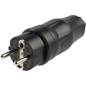 Sonstige PCE Rubber Schuko Connector Male Rouge - Connecteurs Schuko