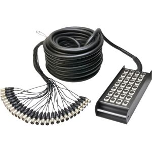 Adam Hall Cables K 28 C 30 - Câble Multipaire avec Boîtier de Scène 24/4 30 m - Câbles multicore