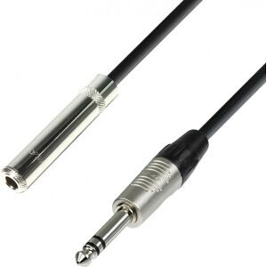 Adam Hall Cables 4 STAR BOV 0300 - Rallonge Casque Jack 6,35 mm stéréo vers Jack 6,35 mm - Câbles pour microphones