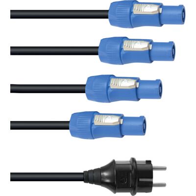EUROLITE P-Con, câble d'alimentation 1-4, 3x2,5mm². - Câbles Powercon - Publicité EUROLITE P-Con, câble d'alimentation 1-4, 3x2,5mm². - Câbles Powercon - Publicité